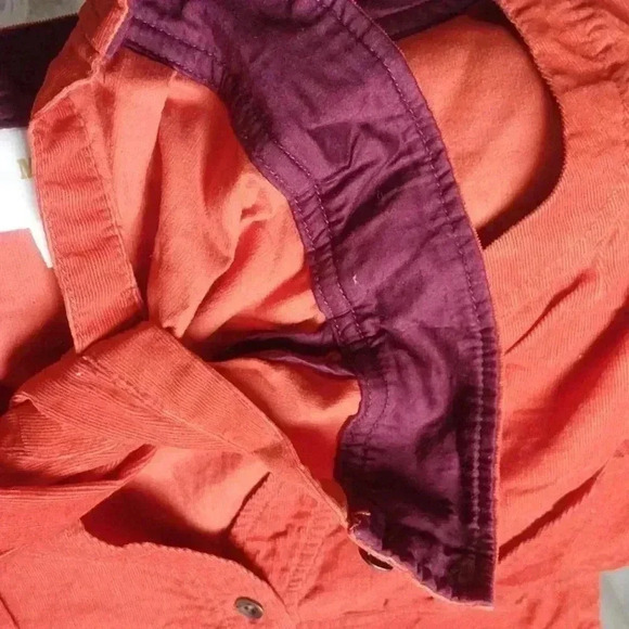 Maeve Anthropologie Orange Anaheim Corduroy Dress Size 6 - Picture 6 of 7